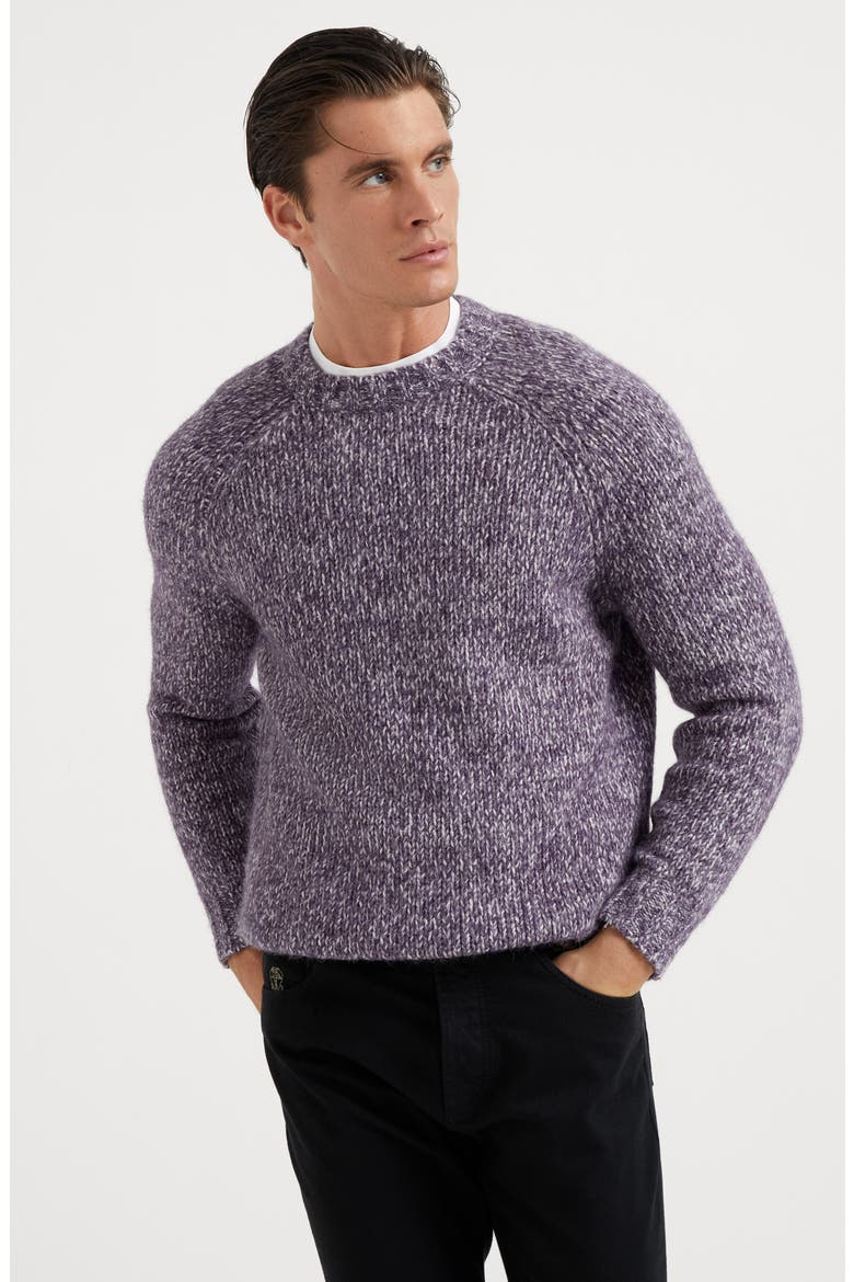 Chiné sweater, Alternate, color, Purple