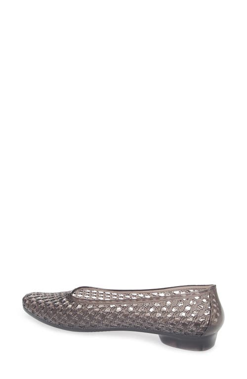 Jeffrey Campbell Bestie Jelly Flat In Gray
