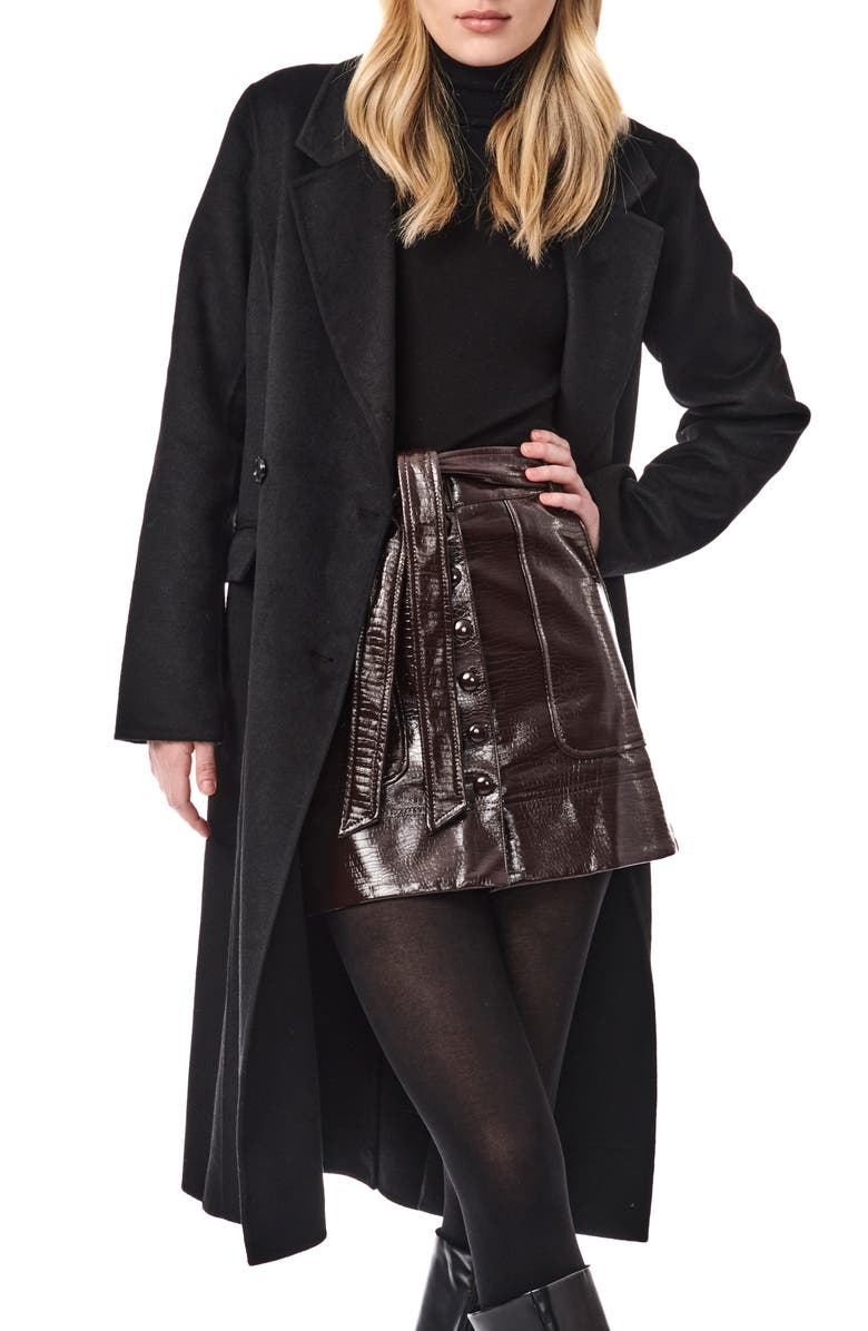 Bernardo Double Breasted Coat, Alternate, color,