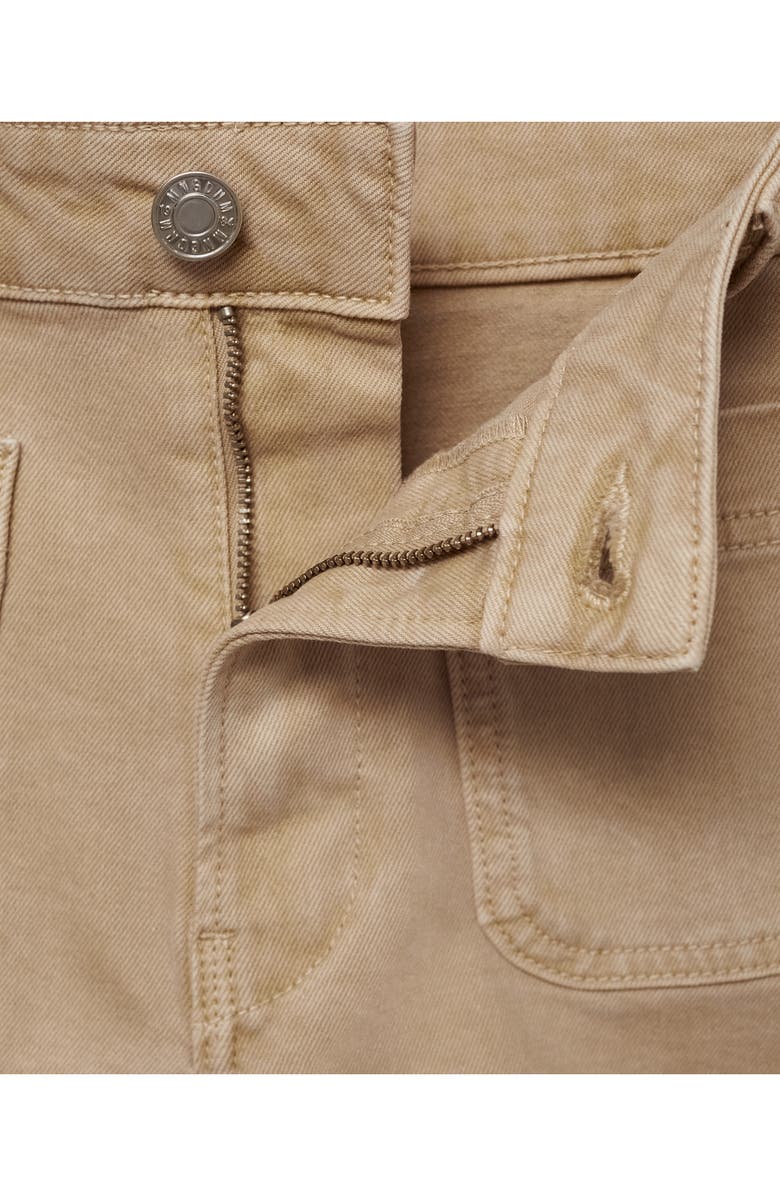 MANGO Patch Pocket Denim Shorts, Alternate, color, 