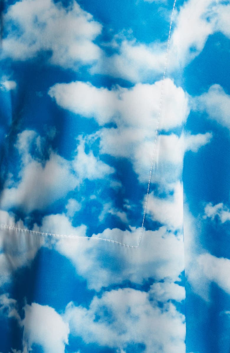 Dressed in Lala Secret Sky Society Oversize Satin Button-Up Shirt & Pants Set, Alternate, color, Secret Sky Society