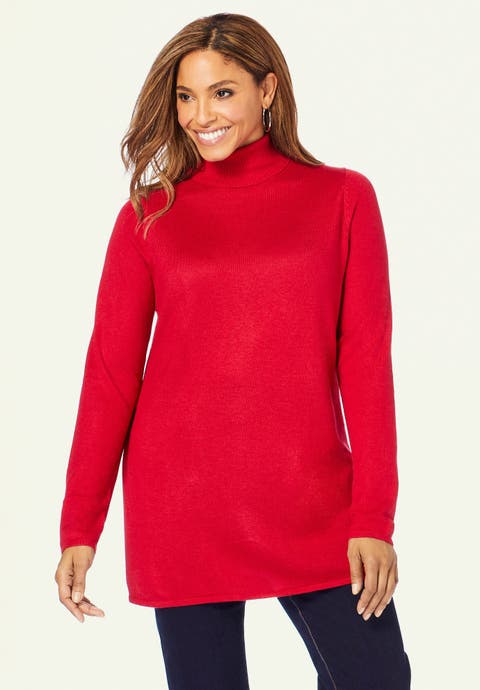 Cotton Cashmere Turtleneck (Plus Available)