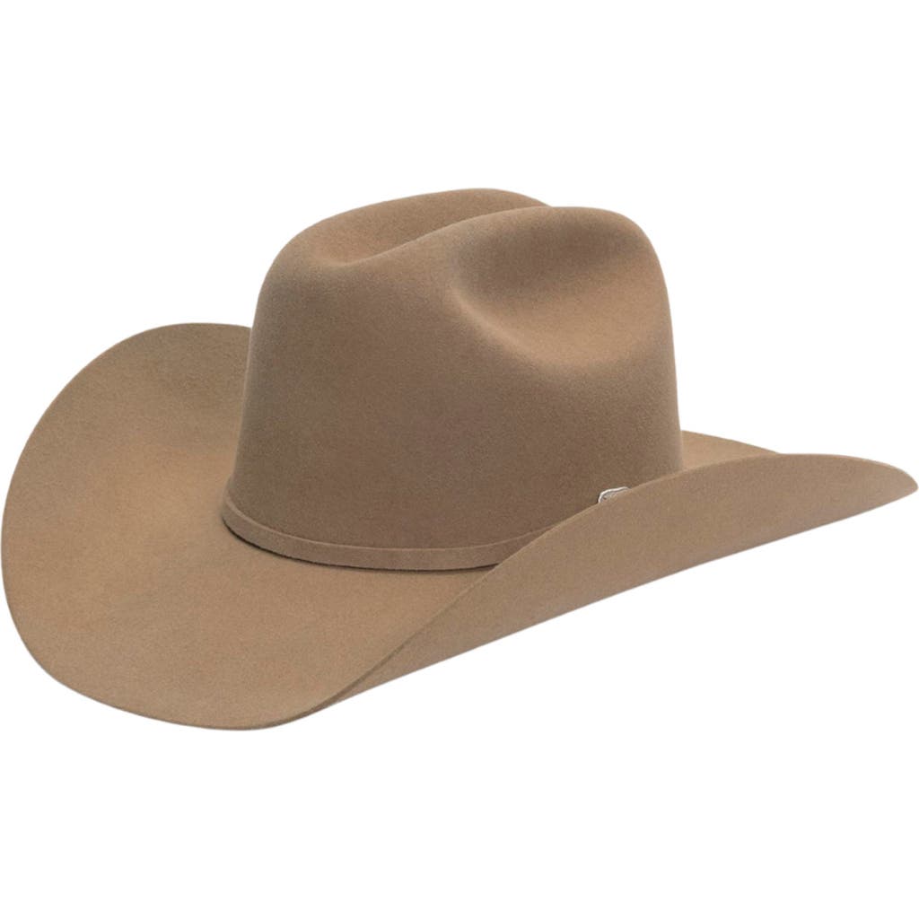 Modern Monarchie Texan Wool Felted Cowboy Hat In Camel