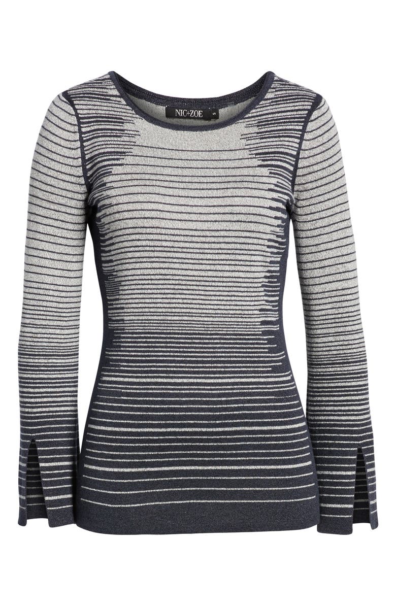 NIC+ZOE Starlight Stripe Top, Alternate, color, 
