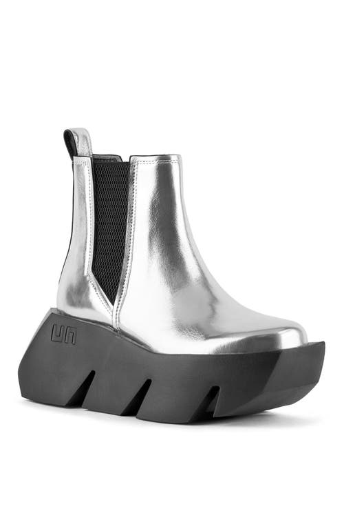 United Nude Bull Chelsea Boot In Silver
