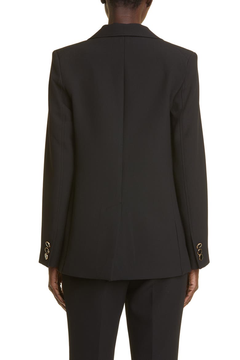 The Boardroom Stretch Crepe Suit Jacket, Alternate, color, BLACK