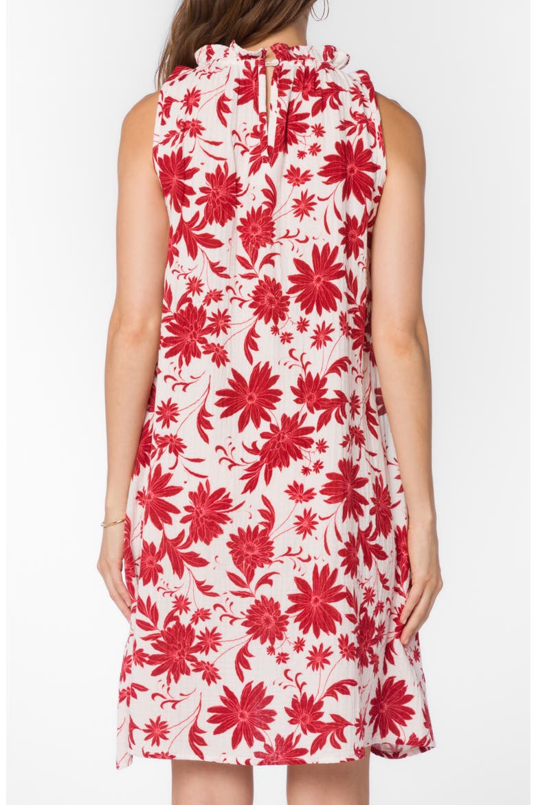 Glenda Floral Swing Dress, Alternate, color, RED FLORAL