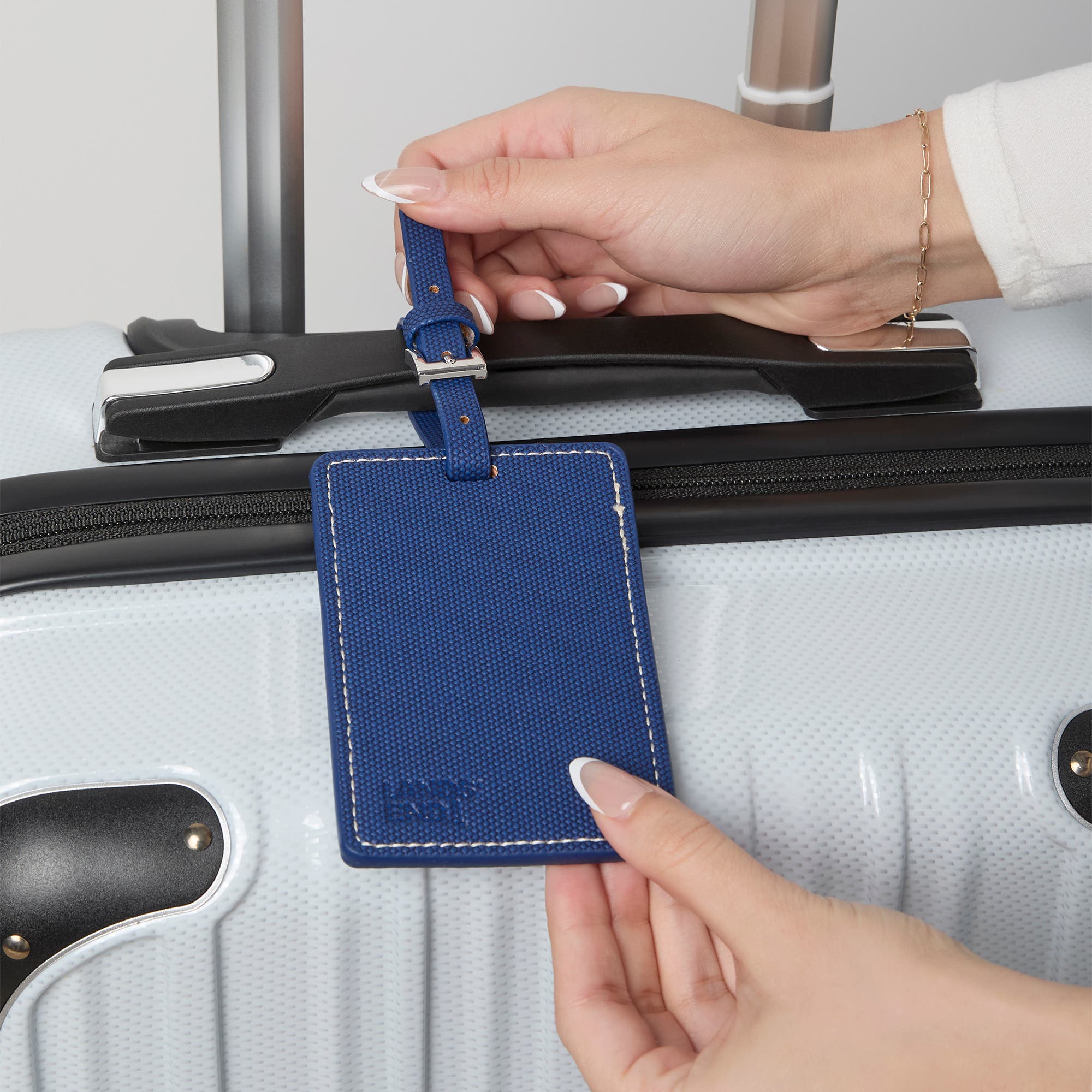 Lands' End Luggage Tags 2-Pack, Travel Bag Tag, Suitcase Identifier, Alternate, color, 
