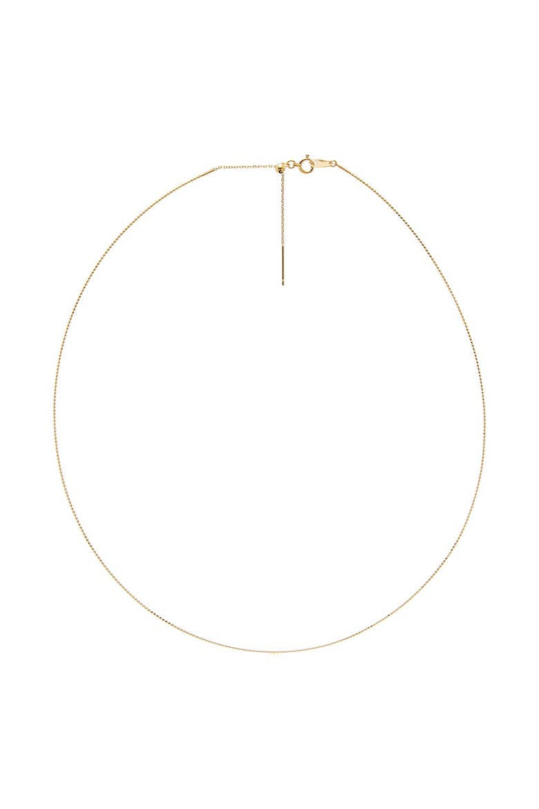 Everyday Adjustable Fine Chain Necklace 18K, Main, color, 18K Gold