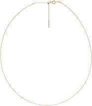 BY ADINA EDEN Everyday Adjustable Fine Chain Necklace 18K
