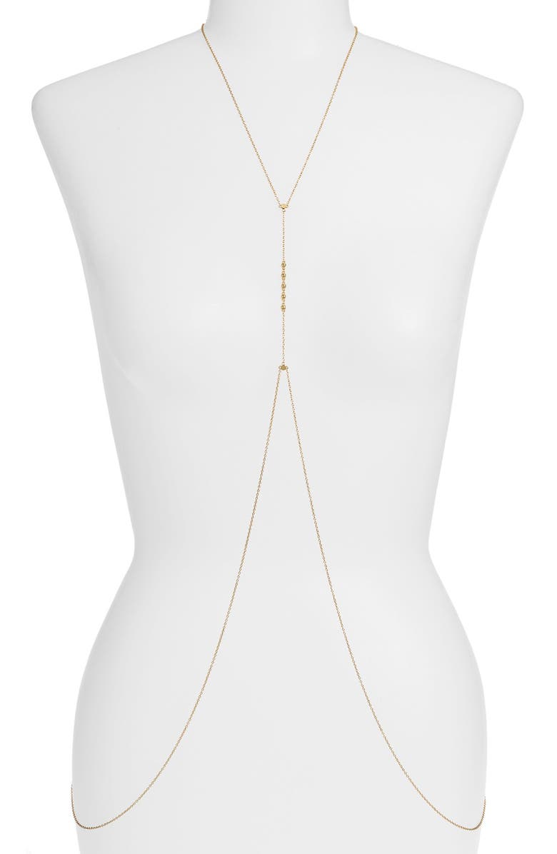 gorjana 'Bali' Body Chain, Main, color, 