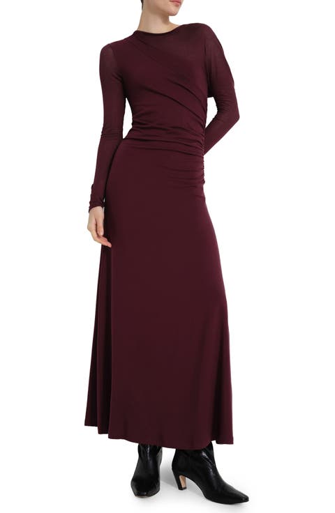 Ambrose Long Sleeve Jersey Maxi Dress