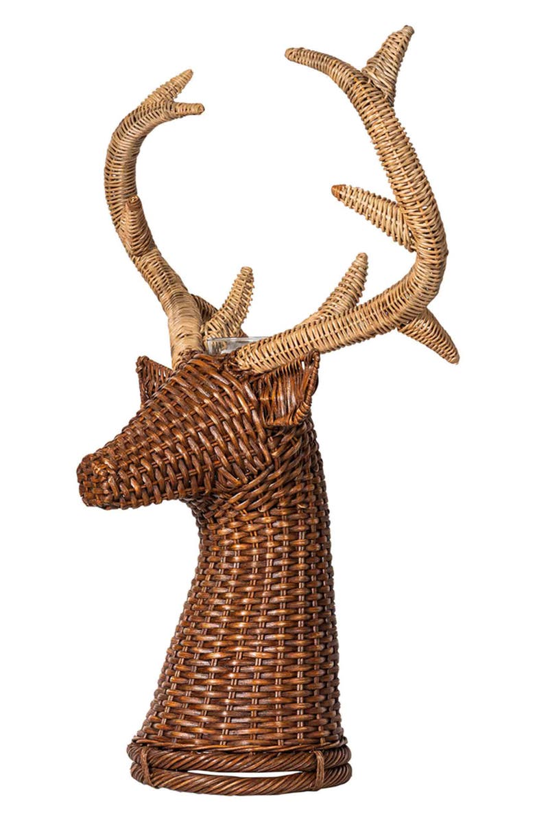 Juliska Devon Willow Stag Vase, Alternate, color, Brown