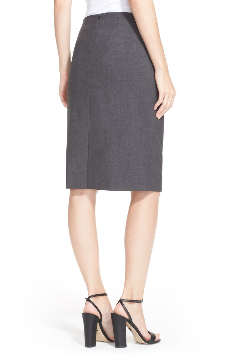 Theory Stretch Wool Pencil Skirt, Alternate, color, 