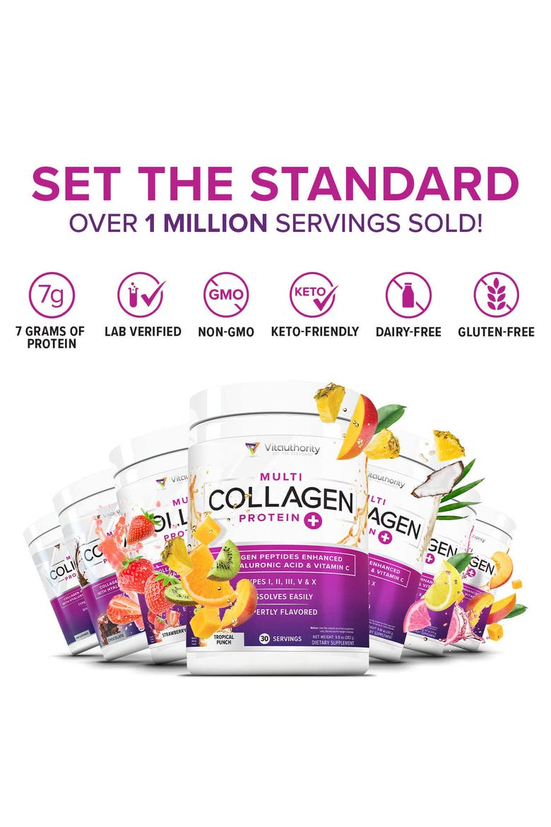 Multi Collagen Protein Plus Powder, Alternate, color, Strawberry