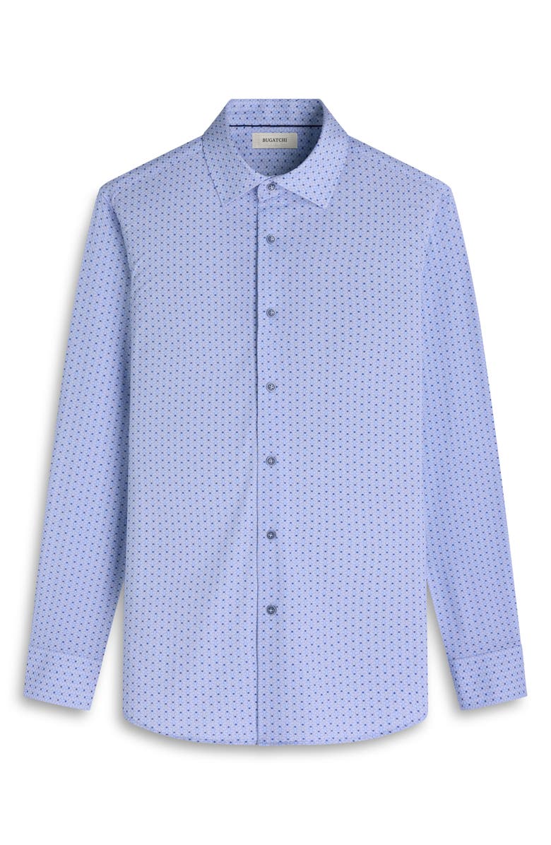 Bugatchi James OoohCotton<sup>®</sup> Geo Print Button-Up Shirt, Alternate, color, 