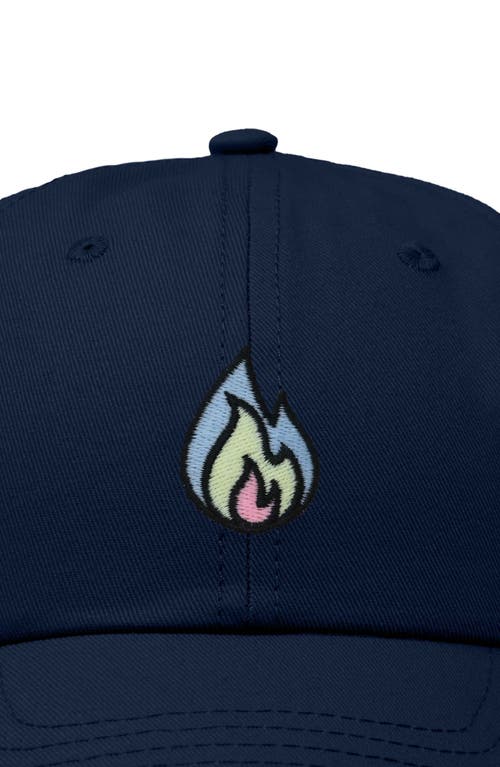 Dalix Fire Dad Hat In Navy Blue