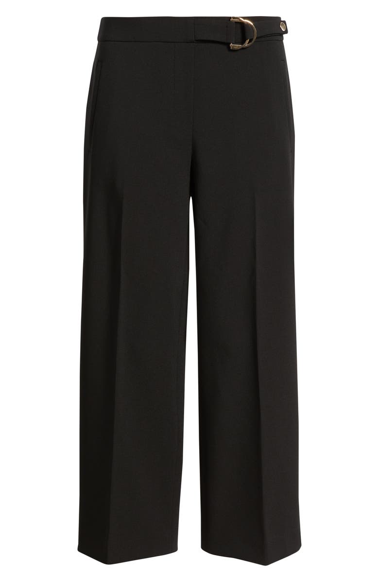 Anne Klein Pull-On Crop Wide Leg Pants, Alternate, color, Anne Black