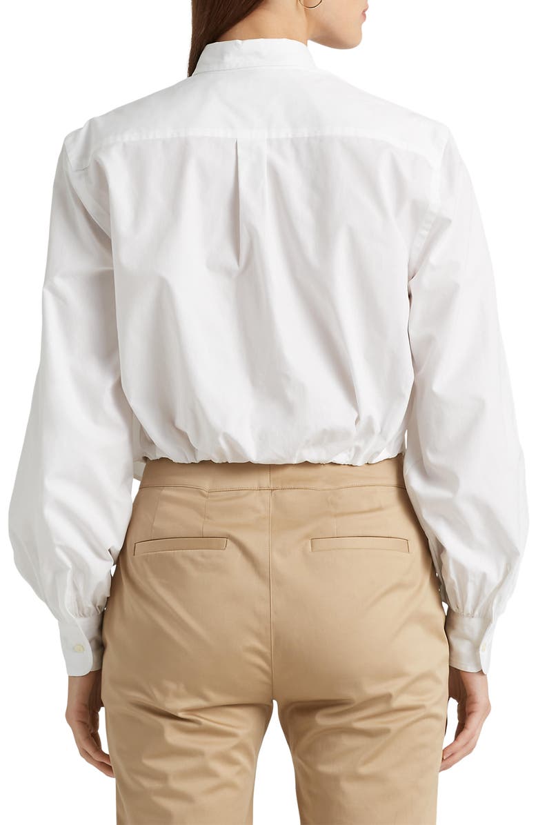 Lauren Ralph Lauren Broadcloth Cotton Button-Up Shirt, Alternate, color, 