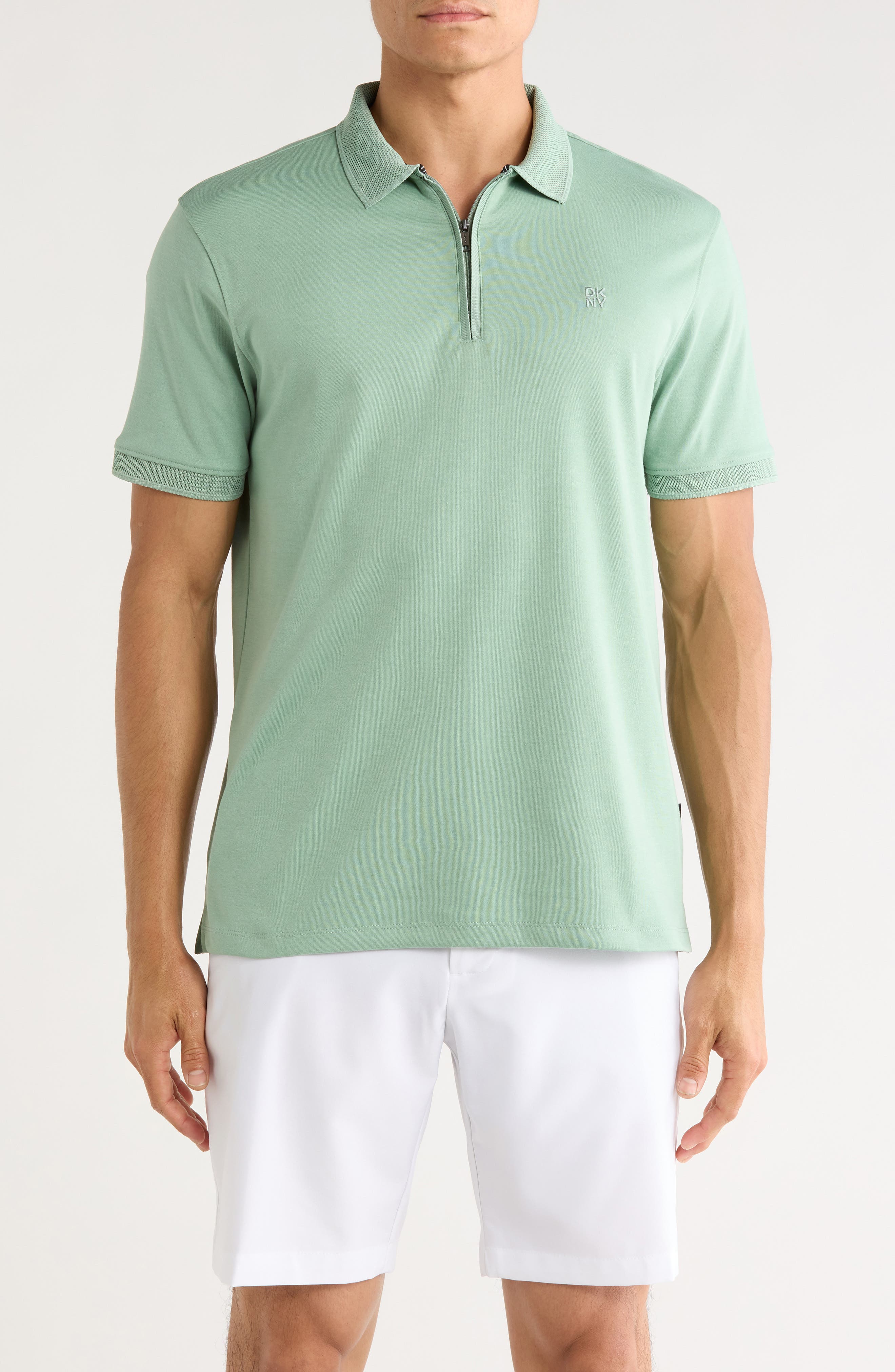 DKNY SPORTSWEAR Everette Quarter Zip Knit Polo