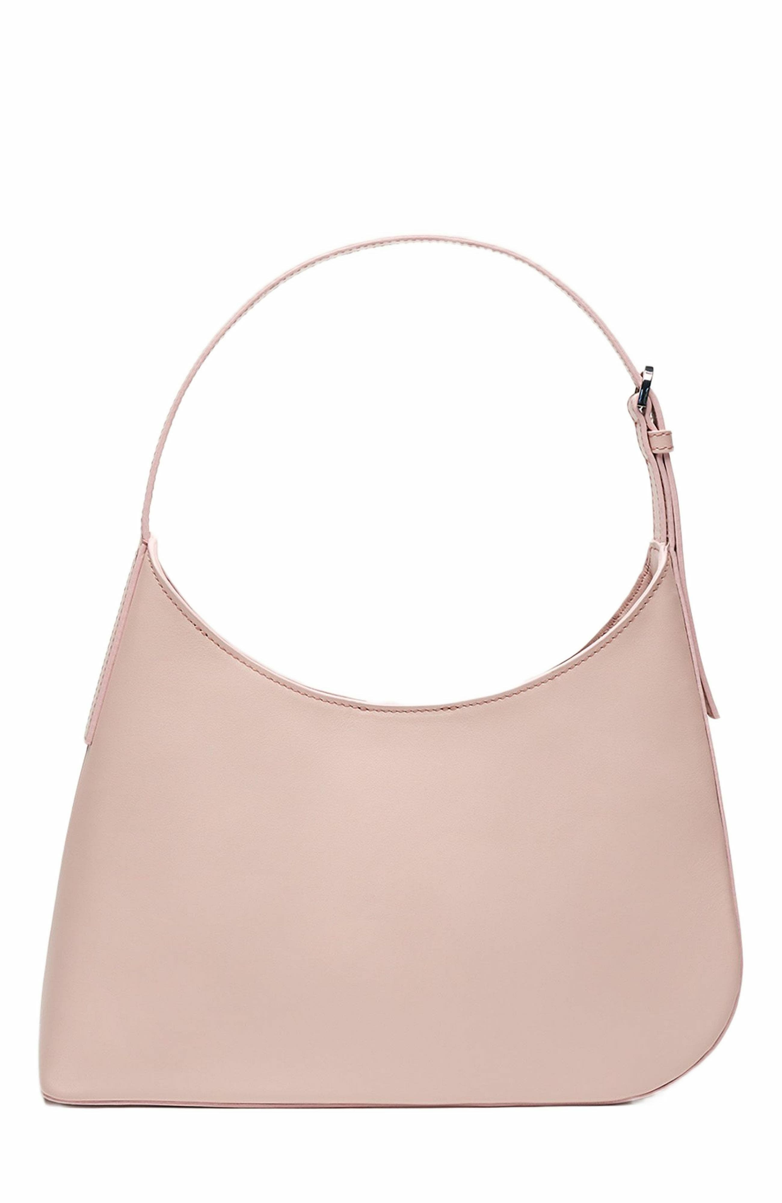 Arch Smooth Leather Shoulder Bag, Alternate, color, Blush