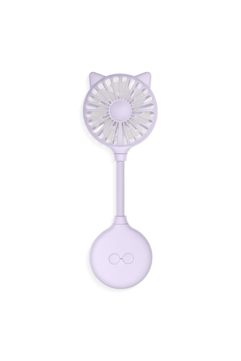 Cat Ear Beauty Fan With Suction Cup Mount, Main, color, Lavender