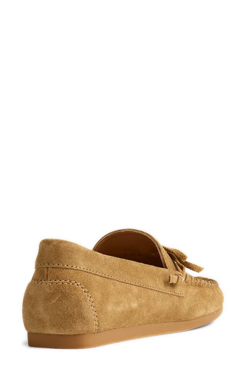 Madewell The Meadow Whipstitched Driver In Animal Print