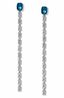 Nadri Cubic Zirconia Linear Drop Earrings