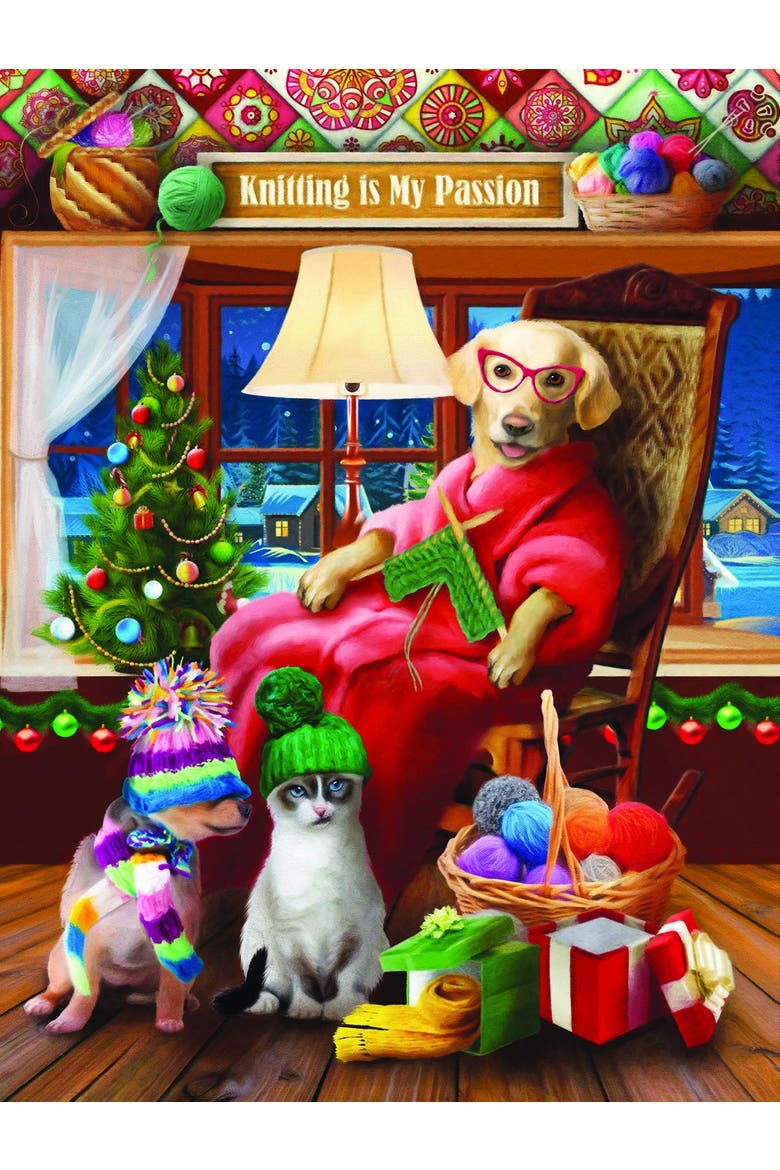 Another Knitted Gift from Grandma 300 piece Jigsaw Puzzle for Adults, Alternate, color, Multicolor