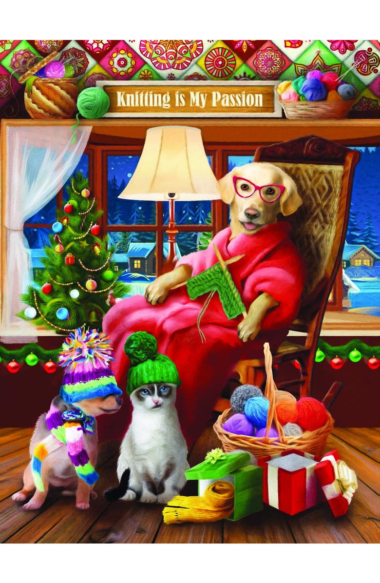 Sunsout Another Knitted Gift from Grandma 300 piece Jigsaw Puzzle for Adults, Alternate, color, Multicolor