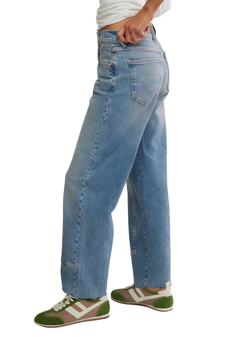 We the Free Risk Taker Raw Hem Straight Leg Jeans, Alternate, color, MANTRA