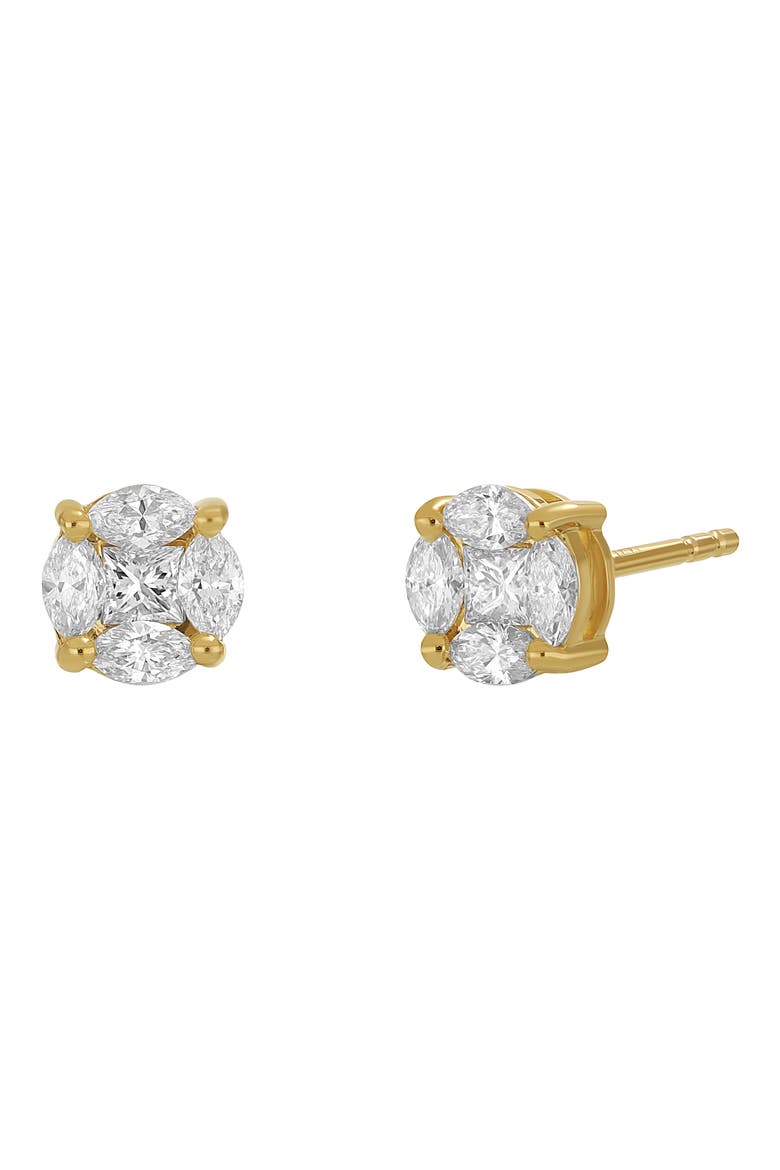 Mika Diamond Stud Earrings (Nordstrom Exclusive), Main, color, 18K YELLOW GOLD