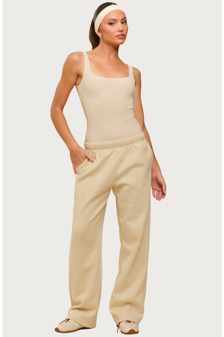 Kyrie Cotton Blend Sweatpants, Alternate, color, BEIGE