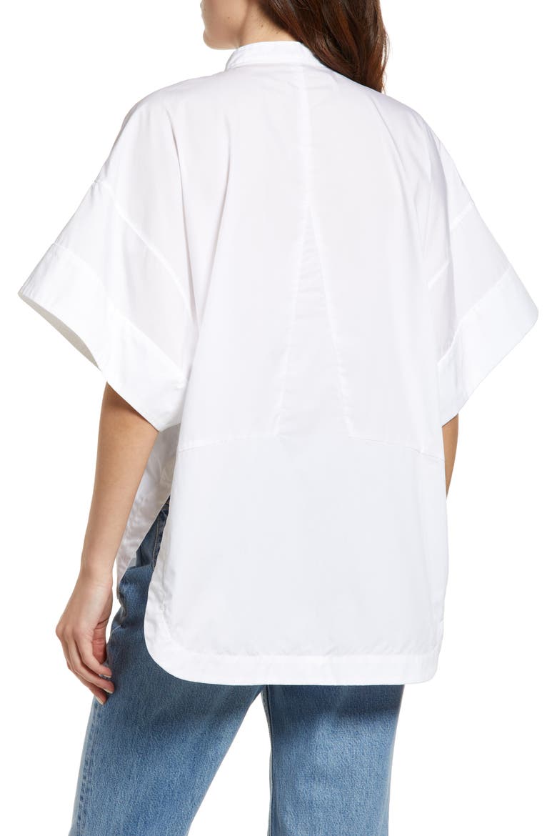 Women's Laura Oversize Poplin Shirt, Alternate, color, WHITE