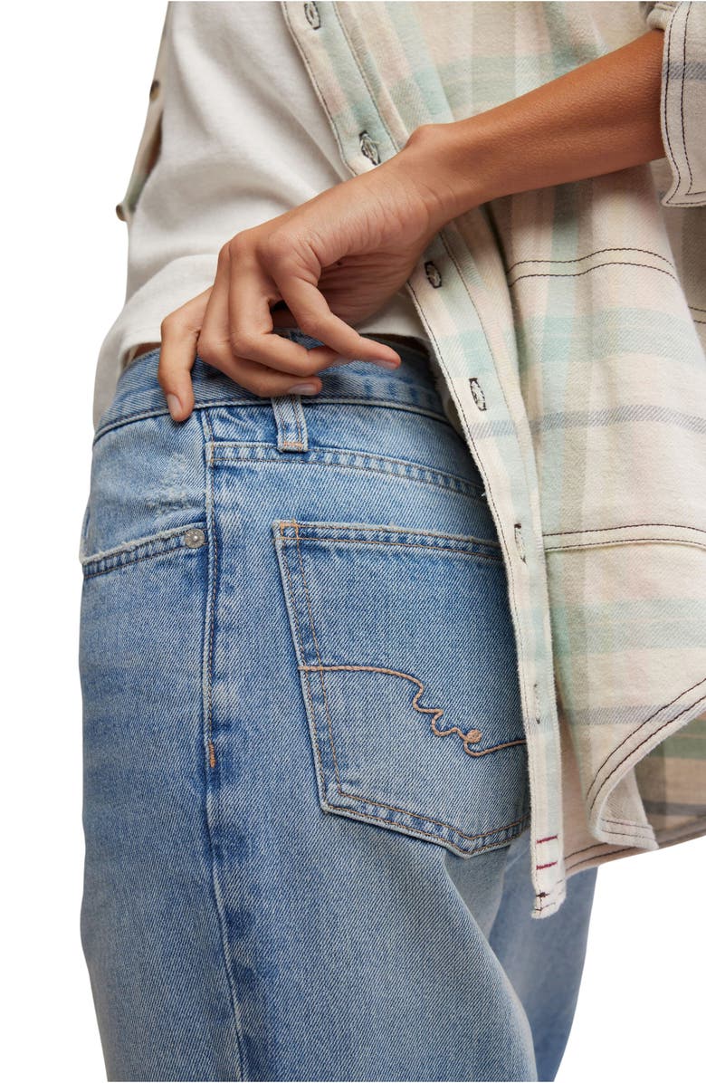 Free People Holly Ripped Bootcut Jeans, Alternate, color, Cambridge