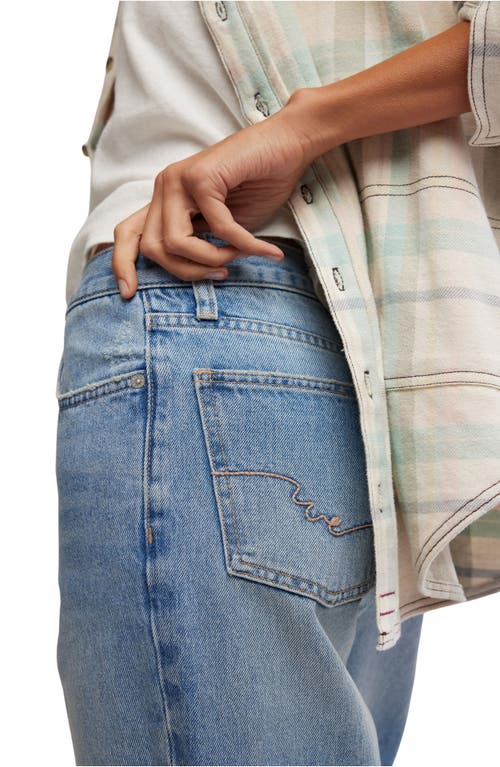 Free People Holly Ripped Cut Bootcut Jeans In Cambridge