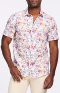 Robert Graham Short Sleeve Stretch Cotton Button-Up Shirt
