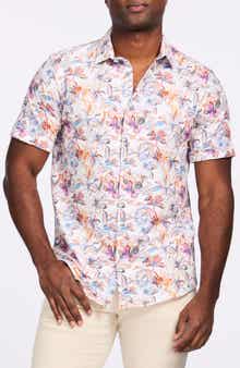 Robert Graham Short Sleeve Stretch Cotton Button-Up Shirt