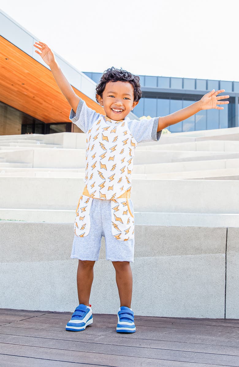 Miki Miette Kids' Bradley Bolt T-Shirt, Alternate, color, Grey