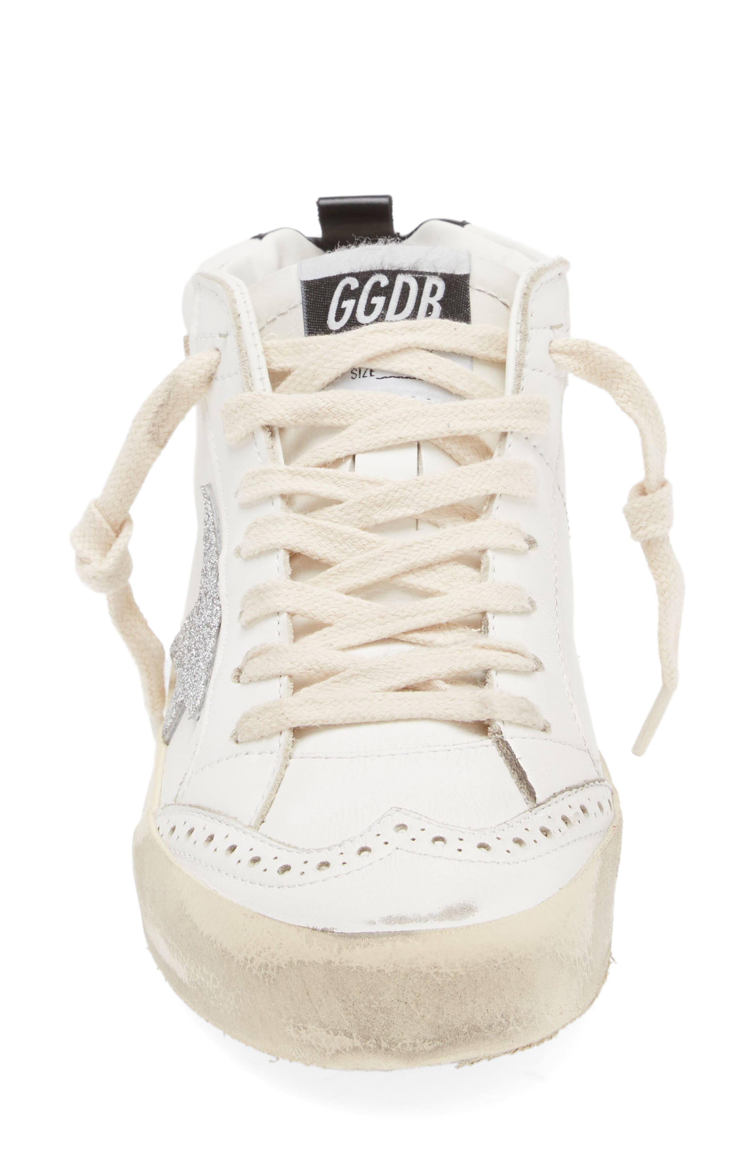Golden Goose Mid Star Glitter Sneaker, Alternate, color, 