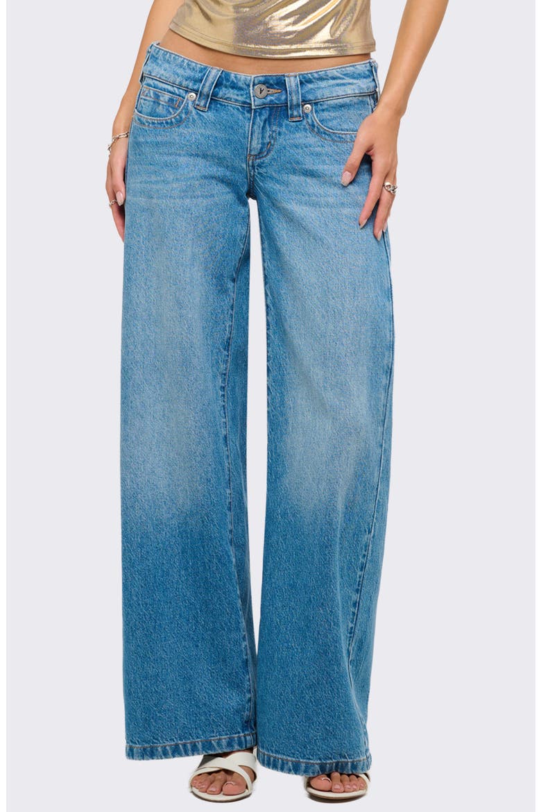 A64J50 Low Rise Wide Leg Jeans, Main, color, CHARLOTTE
