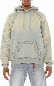 Cult of Individuality Stud Two-Tone Hoodie