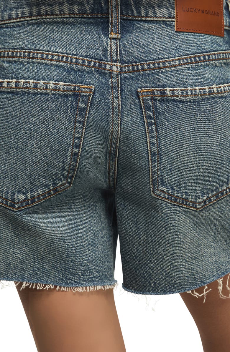 Lucky Brand Baggy Stretch Denim Shorts, Alternate, color, Feel The Beat Wash