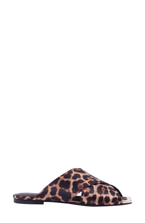 Katy Perry The Checked In Slide Sandal In Brown