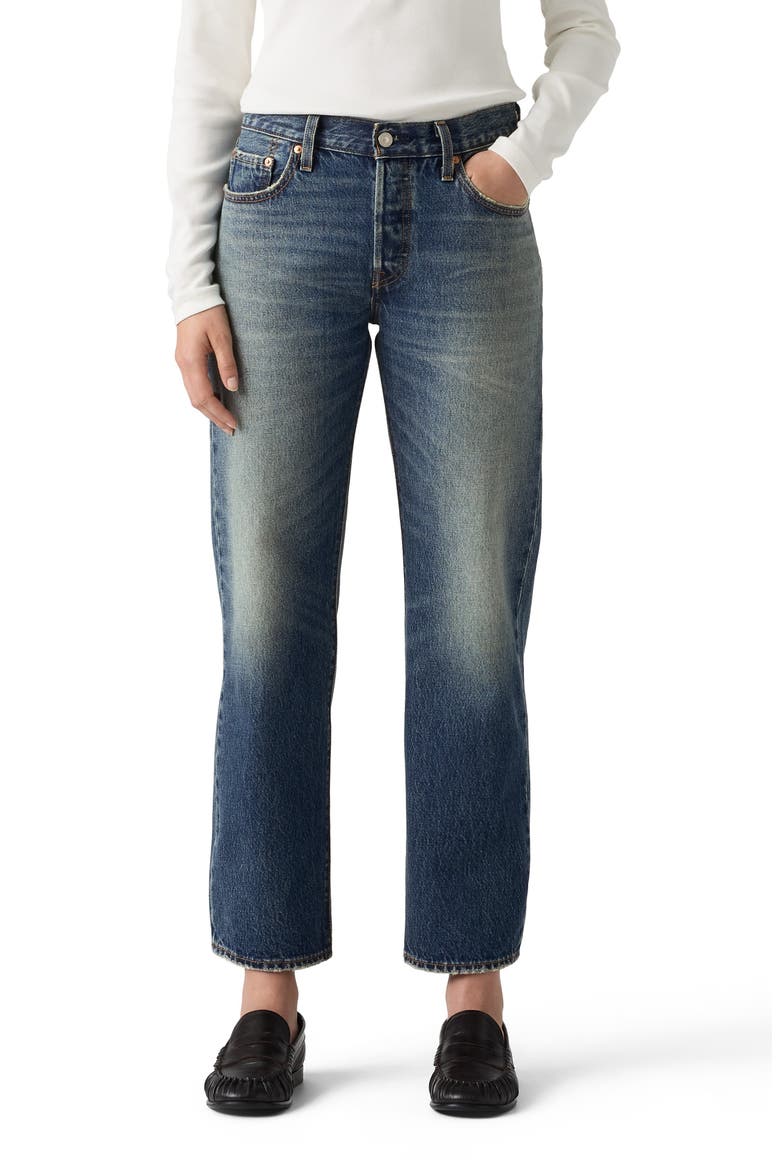 501® '90s Ankle Straight Leg Jeans, Main, color, WATCHFUL SUN