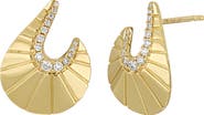 Bony Levy Kiera Large Curve Stud Earrings