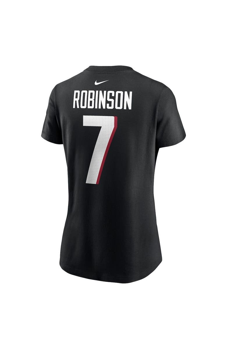 Nike Women's Nike Bijan Robinson Black Atlanta Falcons 2023 NFL Draft First Round Pick Player Name & Number T-Shirt, Alternate, color, Black
