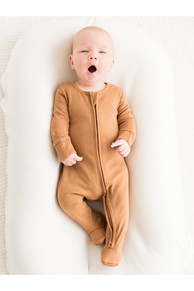Organic Peyton Zipper Sleeper, Alternate, color, Ginger