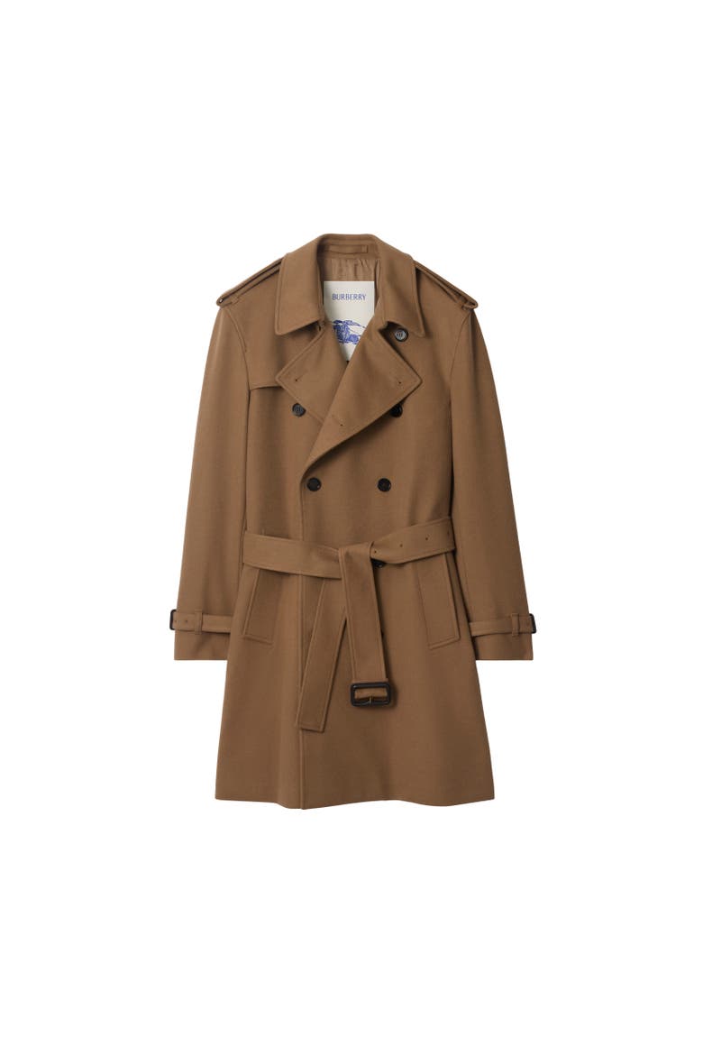 Mid-length Cashmere Hastings Trench Coat, Alternate, color, Camel beige