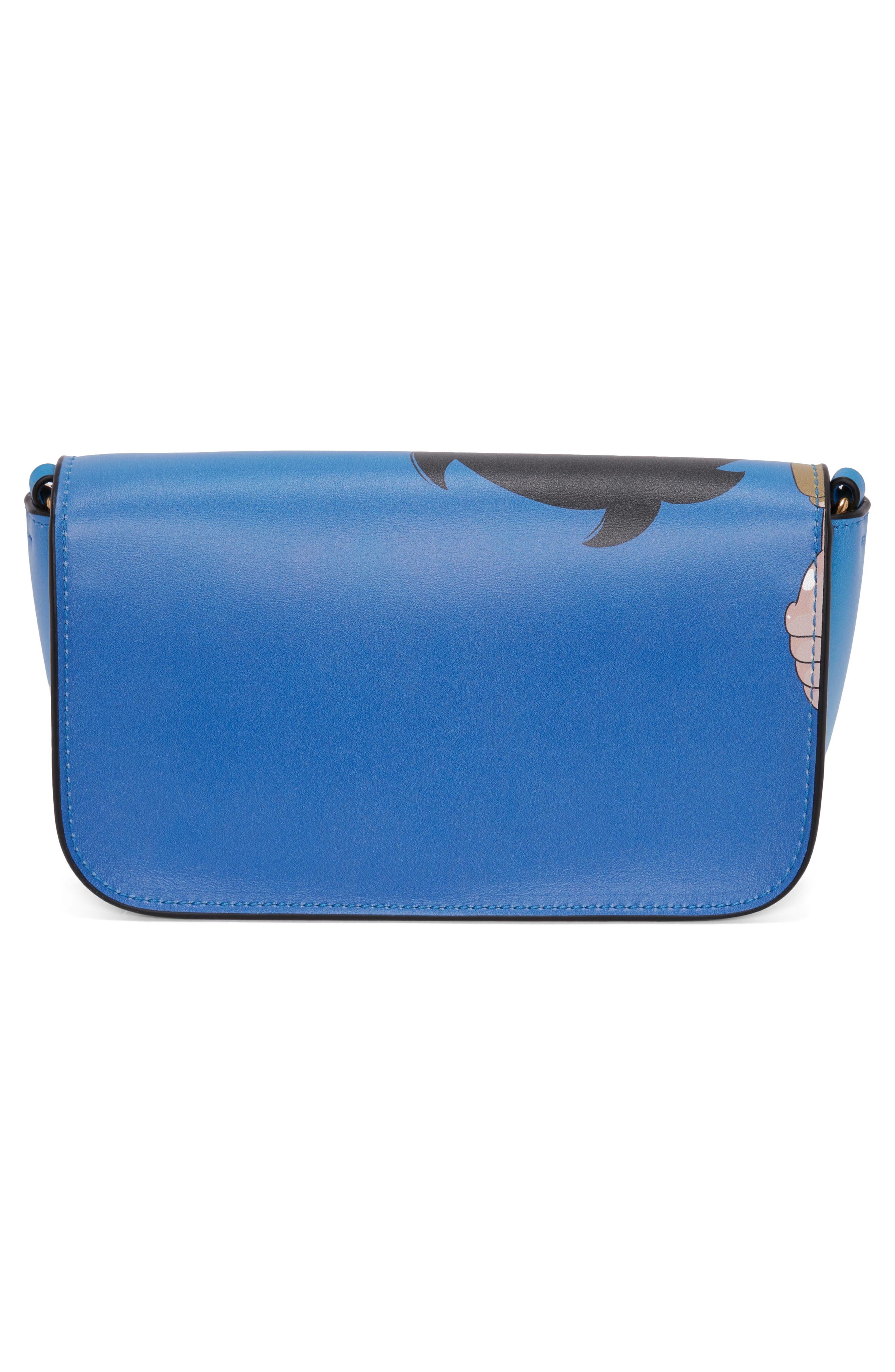 JW Anderson x 'Run Hany' Chain Baguette Anchor Leather Crossbody Bag, Alternate, color, 